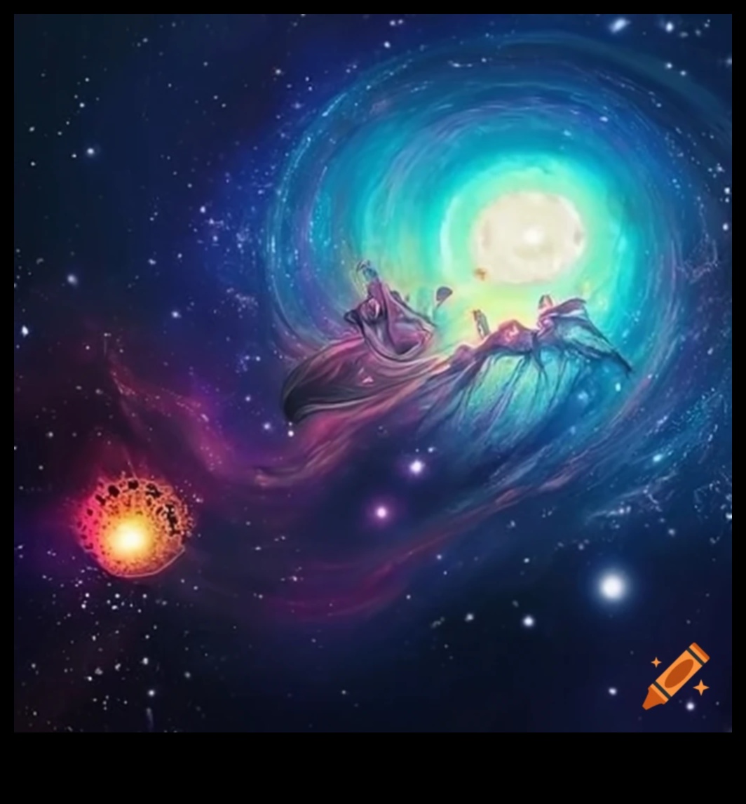 Încoronări cosmice: Regalitate în mijlocul vastității cosmosului astral