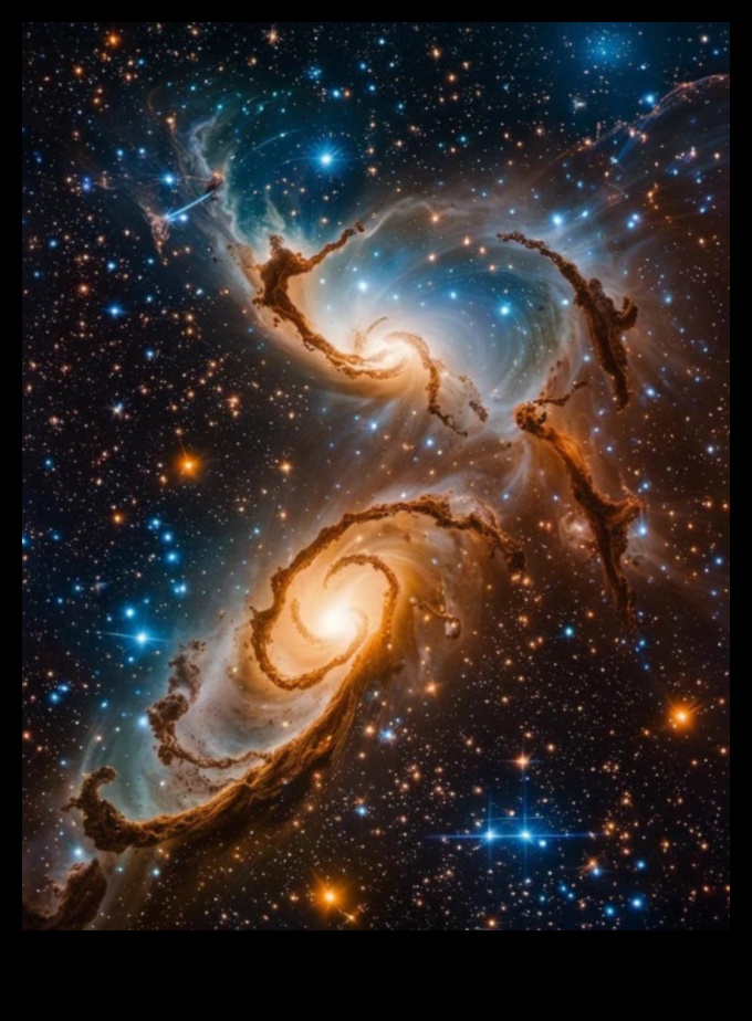 Seară înstelată: o sărbătoare cerească în mijlocul strălucirii nebulare din tărâmul cosmic