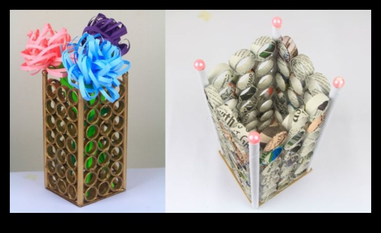 Vaze DIY Papercraft: suporturi lucrate manual pentru flori