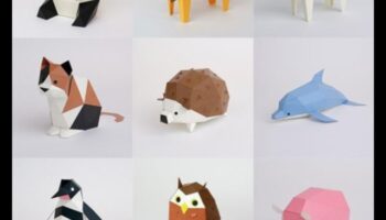Capriciosul animalelor Papercraft Origami: Crearea unor creaturi încântătoare