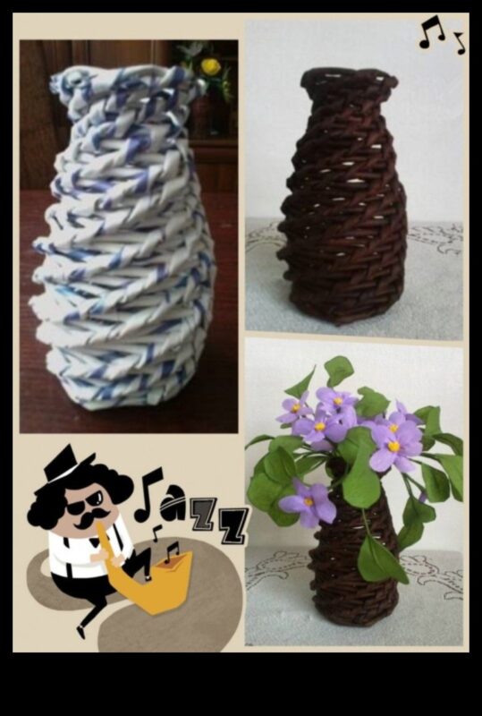 Vaze DIY Papercraft: suporturi lucrate manual pentru flori